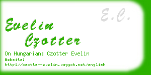 evelin czotter business card